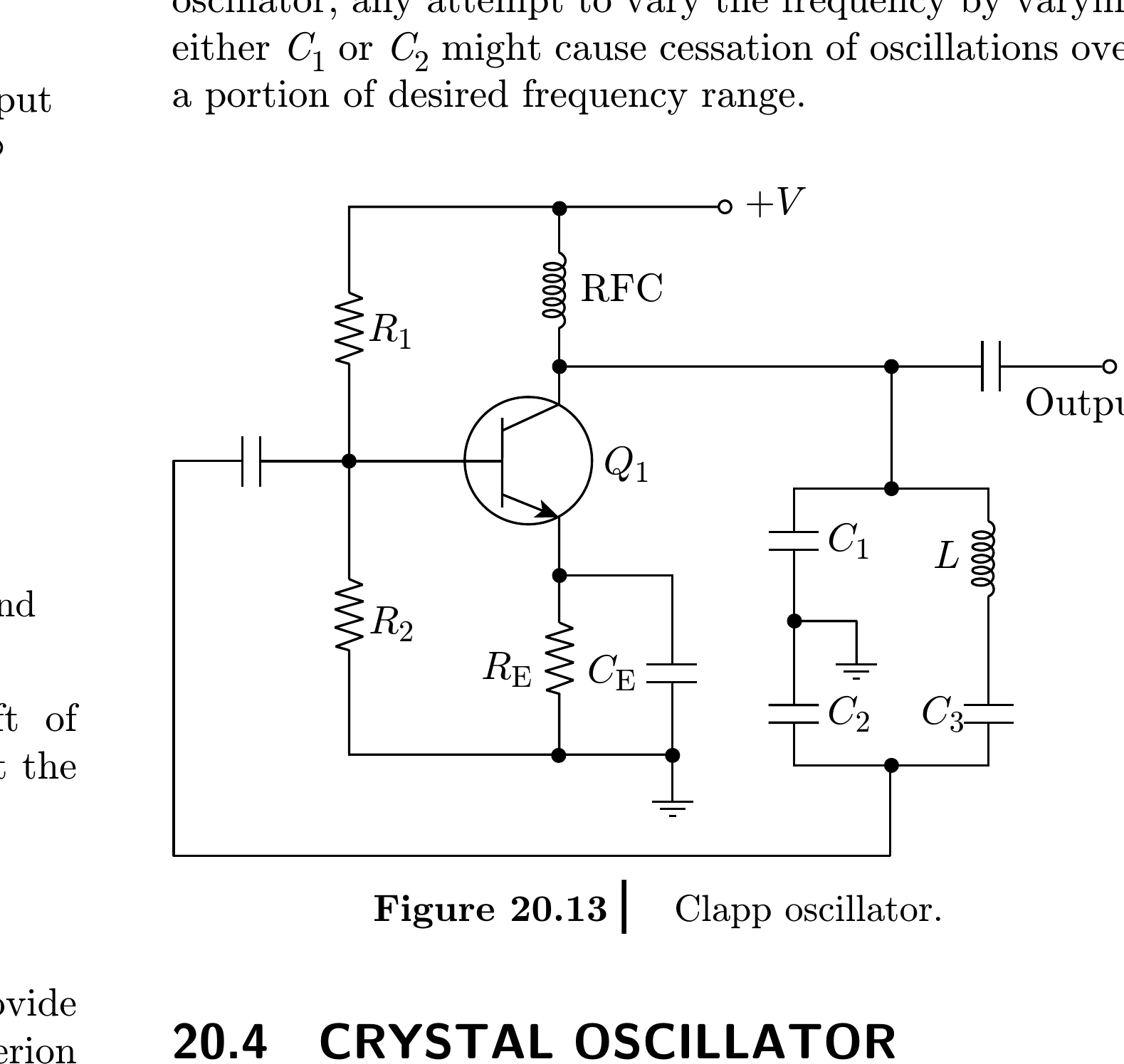 Textbook Clapp oscillator